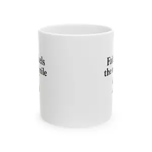 One Mile Road Map Ceramic Mug — Runner & Traveler Coffee Cup (11oz, 15oz)