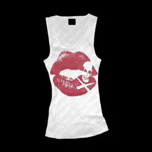 Punk Print Graphic Tank Tops Sleeveless Vintage Gothic Fairycore Sexy Corset Grunge Tank  Emo Girls 2000s Women's Crop Tops