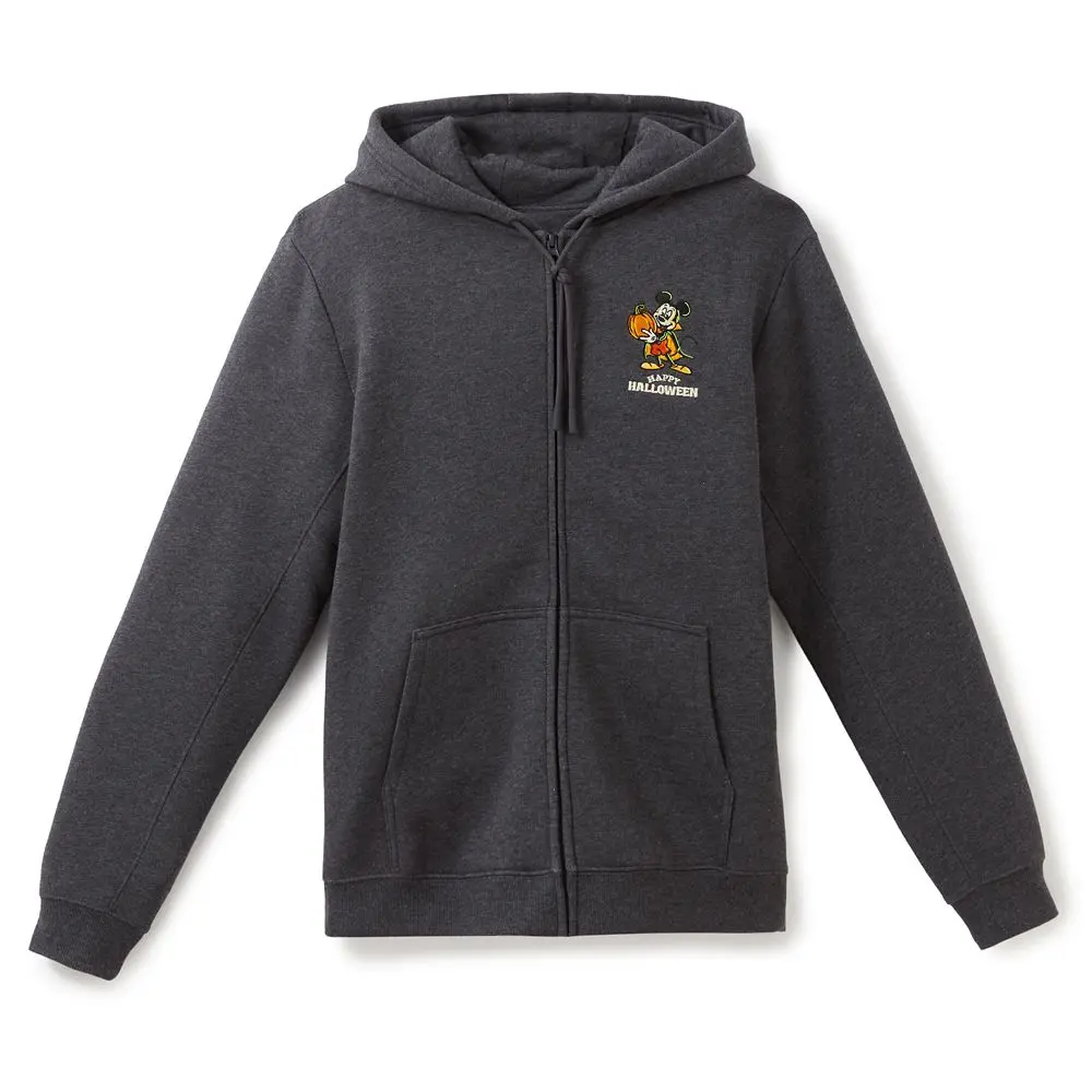 Disney Store Mickey Mouse ''Happy Halloween'' Zip Hoodie for Adults