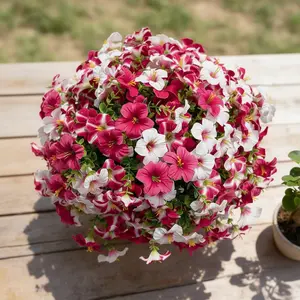 Faux Flower Arrangements Set of 8, Artificial Flowers, Artificial Fake Flowers, Long Lasting Mixed Artificial Bouquet, Perfect Gift & Party Decor, Indoor/outdoor Use, No Maintenance Needed