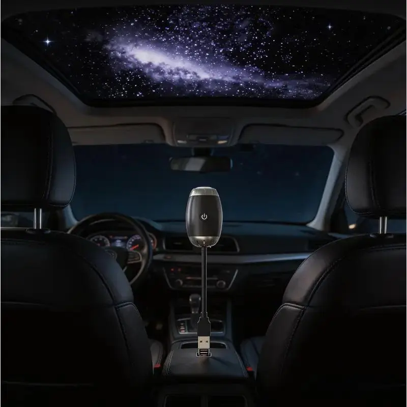 LED USB Car Star Projector - Adjustable-Angle Automotive Decorative Light, Interior Accessory for Car, Bedroom, Led Lights For Car, Car Light Embellishments