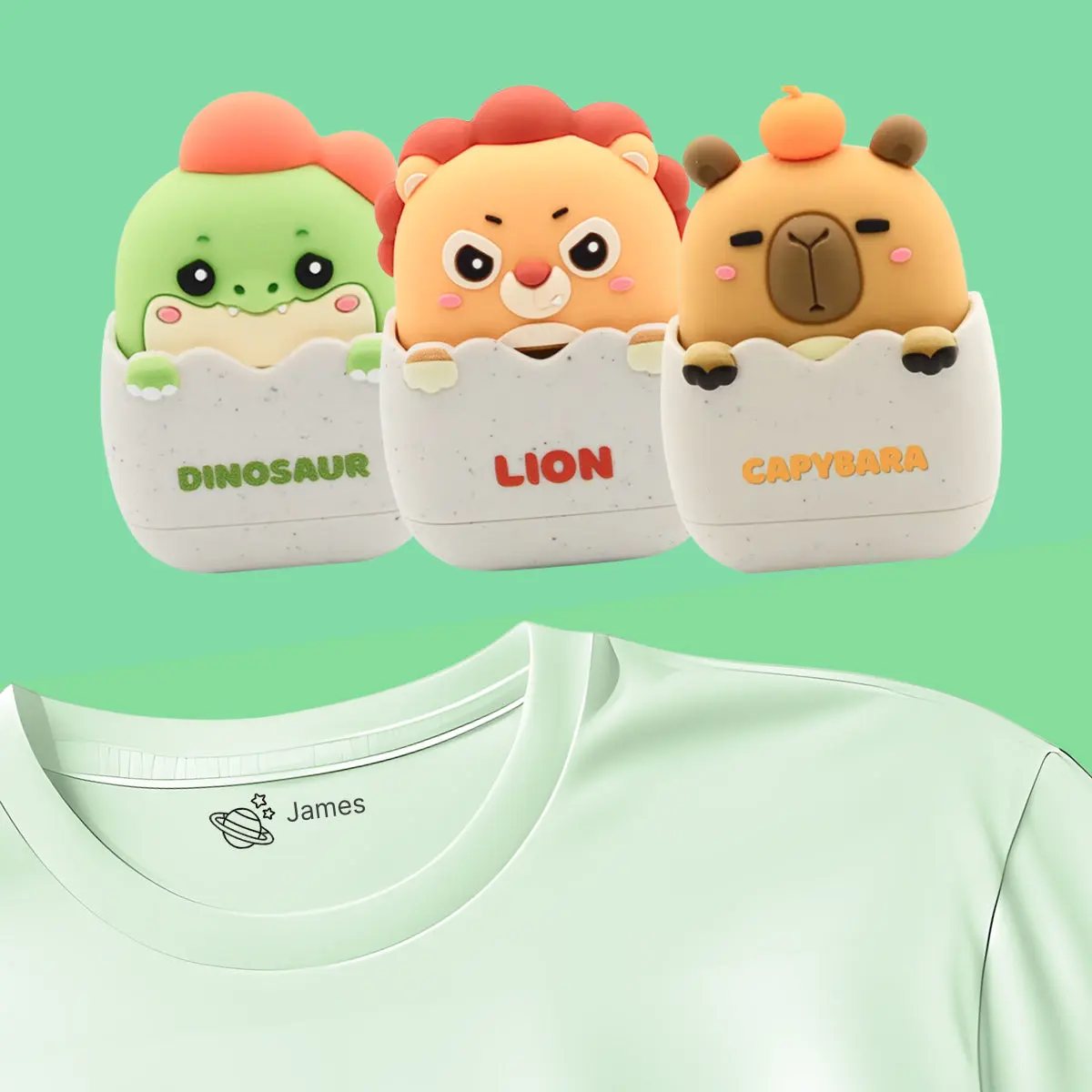 3D Animal Personalized Name Stamps 3D Animal Personalized Name Stamps