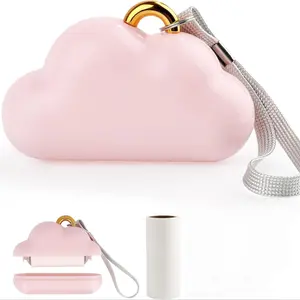 Mini Lint Roller Travel Set, Reusable Pet Hair Remover, Portable Clothes Lint Roller, Includes Replaceable Lint Paper