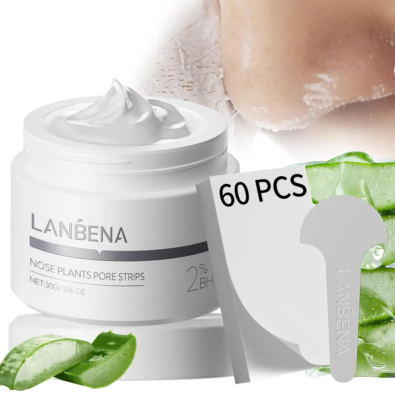 LANBENA Blackhead Remover Mask Upgraded Version for Deep Cleansing, 1.05oz - Comfort, Skincare Skin-clearing for All Skin Types