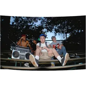 Mac Miller "K.I.D.S." Retro Tapestry 3x5 FT - Polyester Hip-Hop Nostalgia Wall Hanging for Bedroom Decor, 2010s Rap Aesthetic Banner