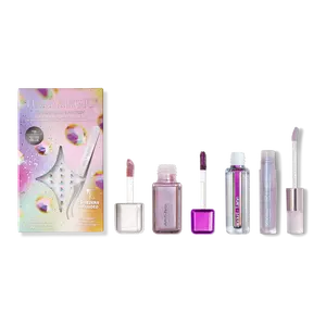 Ulta Beauty Bundle: Festival Ready Holographic Lilac Makeup – 4-Piece Eye, Lip & Face Set