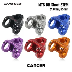 EVOSID Bicycle Stem 35mm Short MTB Mountain Bike Riser Road Cycling 28.6 Front Fork Stem for 31.8mm 35mm Handlebar Parts