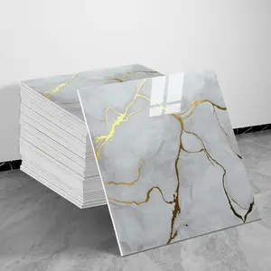 10/20/30 Sheets Thickened Marble Look Self-Adhesive Tile Stickers, Waterproof Anti-Mildew, Easy Peel & Stick Wall Decal Kitchen Bathroom Wall Decor