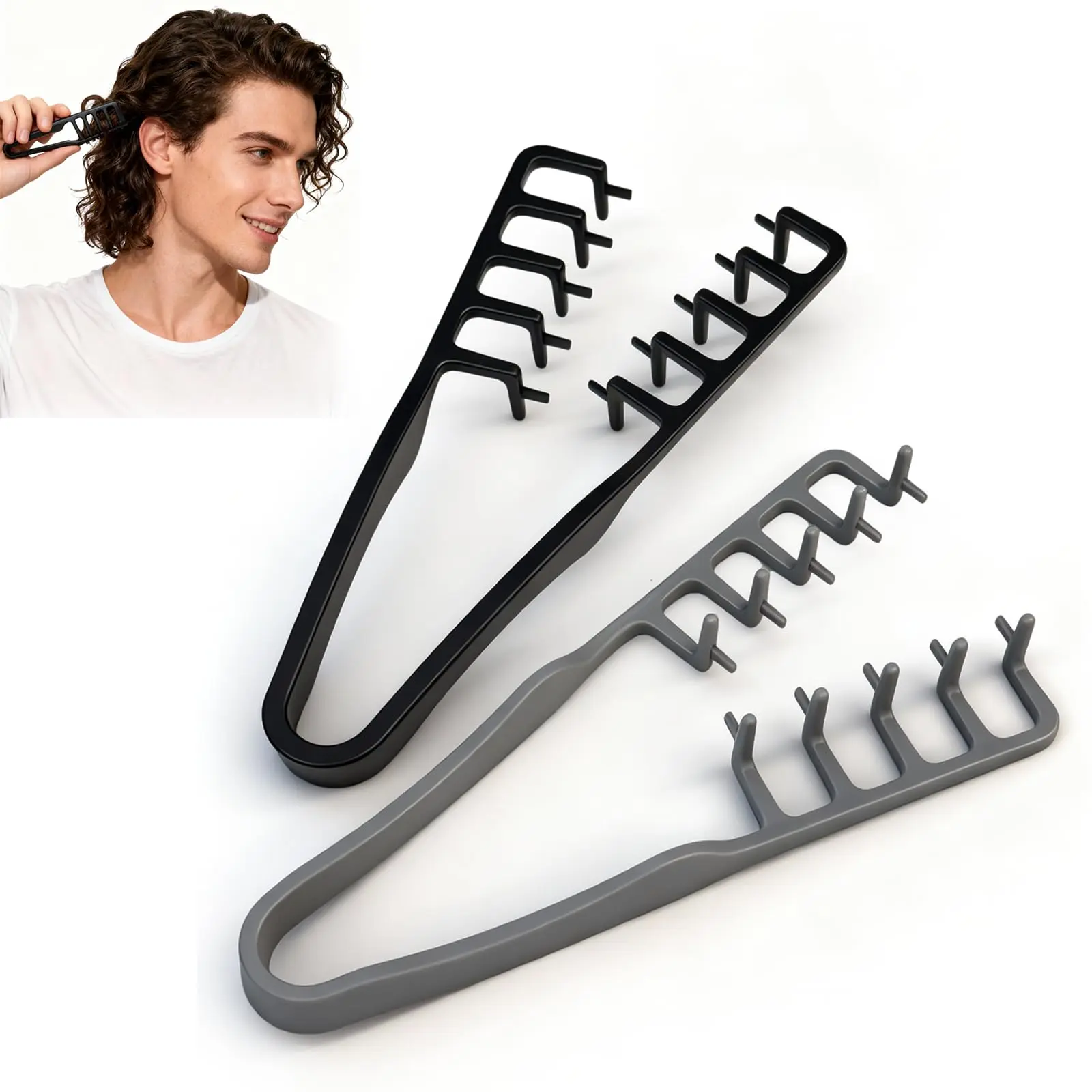 Volumizing Wide-Tooth Comb: Create a Full, Textured Hairstyle