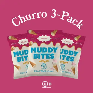 MUDDY BITES 3-PACK: Churro - 2.6oz