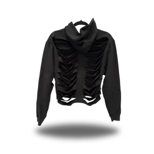 TheDriveClothing Road Rash Black Crop Hoodie 1.0 – Y2K Streetwear Cropped Hoodie, Edgy Biker Fashion, TikTok Viral Grunge Outfit, Oversized Urban Festival Style, Unisex Hoodie