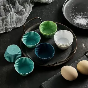 12/24 Pack of Reusable Silicone Liners for Cupcakes And Muffins - Ideal Shape, Non-Stick, And Easy to Clean, Essential for All Events.
