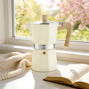SIVAPHE Classic Italian Aluminum Moka Pot is suitable for use on gves, ceramic cooktops, and induction cooktops. Featuring a traditional design and manual operation, it is lightweight and portable, Perfect for making coffee at home, office, camping