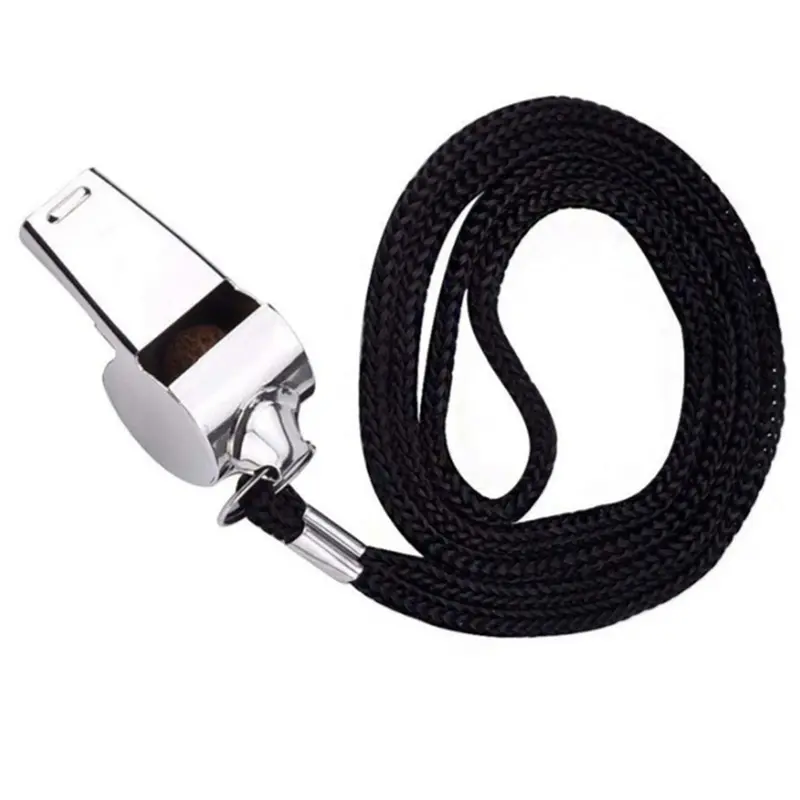 Stainless Steel Whistle First Aid Whistle Soccer Football Basketball Hockey Baseball Volleyball Sports Referee Whistle Survival Outdoor Screaming Whistle
