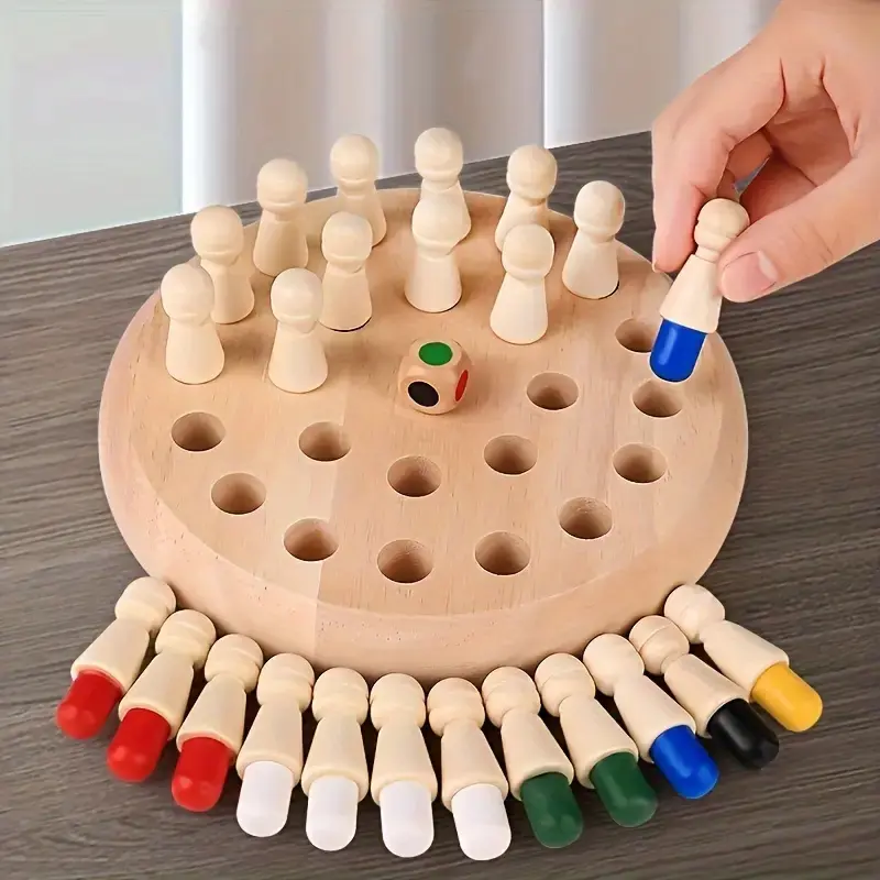 Color Memory Chess Family Fun Game, Science & Education Puzzle Toy, Children Focus Training Match Memory Board Game, Tabletop Games, Ideal Gift for Holidays