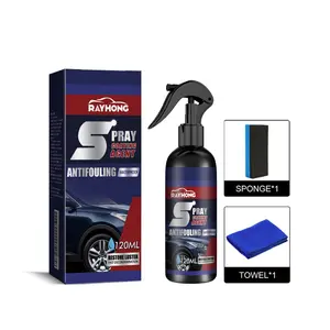 Professional Nano Car Coating Spray Easy DIY Scratch Repair and Waterless Wash Paint Restorer for Shiny Finish 120ML Pack with Tools
