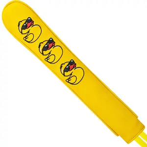 Duck-Shaped Embroidery Golf Direction Stick, Waterproof PU Leather Positioning Rod, Protective Cover for Golf Accessories
