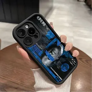 Money creative cartoon pattern, new sky eye ladder mobile phone case, fun, simple and fashionable personality trend for men and women suitable for iPhone17 Pro Max Plus Air/16/15/14/13/12/11 mobile phone case Smartphone Cellphone Screen Protector Casing
