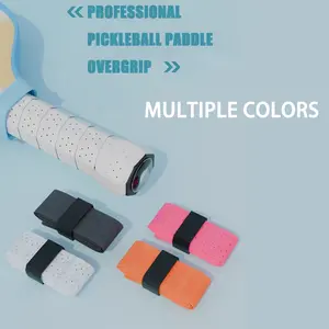 Non-Slip Sweat-Absorbing Pickleball Racket Grip Tape, PU Fabric Tennis Racquet Handle Wrap, Universal Replacement Grips for Sports Enthusiasts, Sports Rackets
