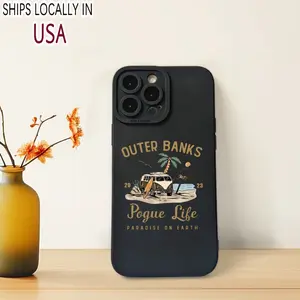 OUTER BANKS Pattern Phone Case, Specially Designed for iPhone 11, 12, 13, 14, 15 Plus Pro Max, Comes with Protective Frame and Full Camera Lens Coverage, Suitable for Men and Women, Soft Shell