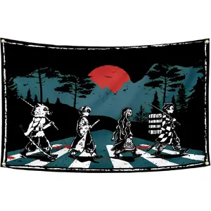 Anime Tapestry 3x5Feet Funny Flag Banner Wall Hanging Wall Décor for Dorm Bedroom Home Décor Decoration Print Photo Lightweight Decorative Prop Backdrop
