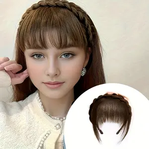 Women's Fashion Braided Headband with Bun - Versatile Hair Accessory, Perfect for Casual Wear, Easy to Wear and Remove, Perfect for Holiday Occasions, Casual Headband | Braided Headband | Secure Fit Headband