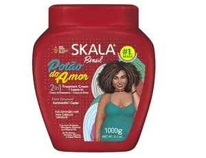 Skala Brasil Potao do Amor 2-in-1 Treatment Cream and Leave-In Conditioner Multi-Ingredient Conditioning and Repair for All Hair Types, 35.2 oz