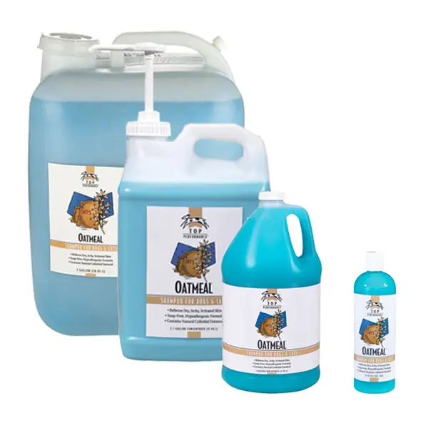 212 MAIN Top Performance Oatmeal Shampoo (TP564 91), 1 Gal Full-Strength Natural Gentle Cleanser for Dogs & Kittens, Moisturizing Anti-Itch Relief Dry Pet Grooming Shampoo