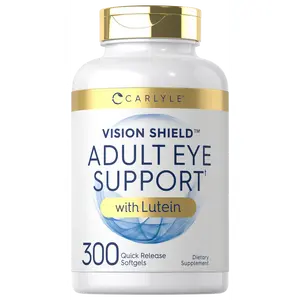 Carlyle Adult Eye Support | 300 Capsules | with Lutein and Zeaxanthin | Non-GMO and Gluten Free Supplement