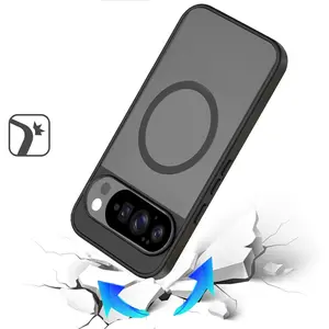 XPM for Google Pixel 10 /Pixel 10 Pro Magnetic Case Hybrid Soft TPU Bumper Hard Translucent Matte Back Slim Shockproof