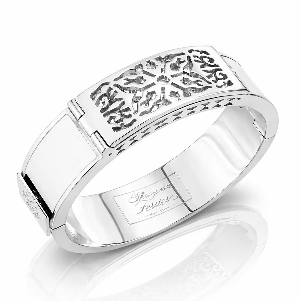 White Un Rêve Perfume Bracelet in Silver