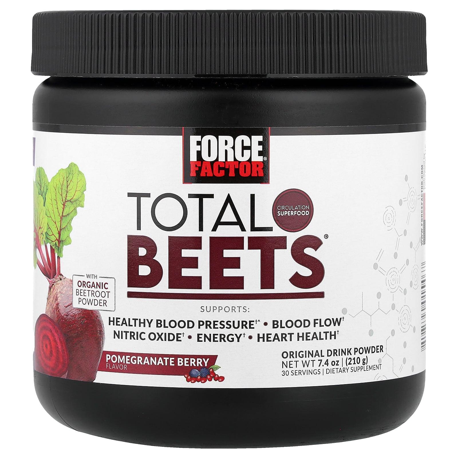 Force Factor Total Beets®, Original Drink Powder, Pomegranate Berry, 7.4 oz (210 g)