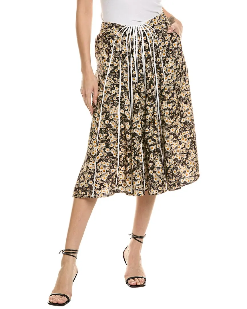 Stella McCartney Annie Silk Midi Skirt