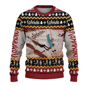 Kornholi0 V2 Ugly Christmas Sweater, Nu-Mental Band Xmas Gift