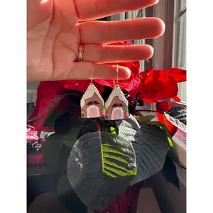 Gingerbread House Earrings