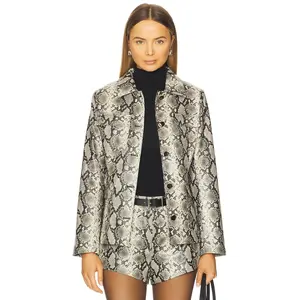 Line & Dot Python Jacket in Python
