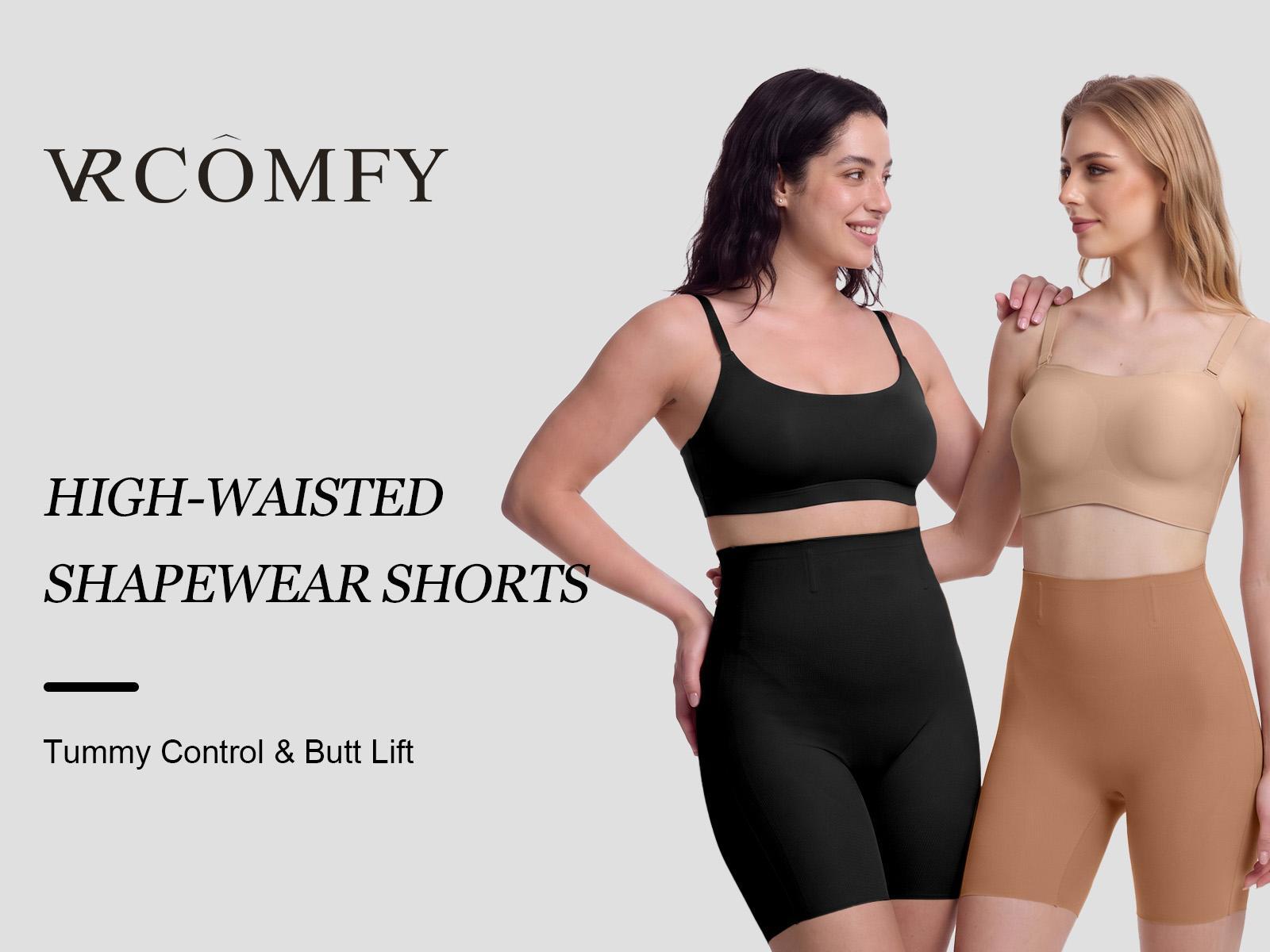Women’s Seamless Shapewear Shorts High Waist Tummy Control Shorts  Anti-Roll Stretch Breathable Body Shaper for Smooth Everyday Fit
