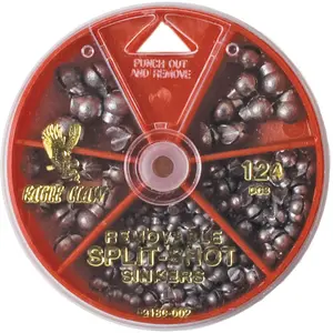 Eagle Claw Removable Split-Shot Sinkers Dial Pack