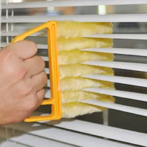 Blind Cleaner Brush , Blinds Dust Shutters , Mini Washable & Removable Window Air Conditioner Duster With 7 Slat Handheld Household Kitchen Cleaning Tools