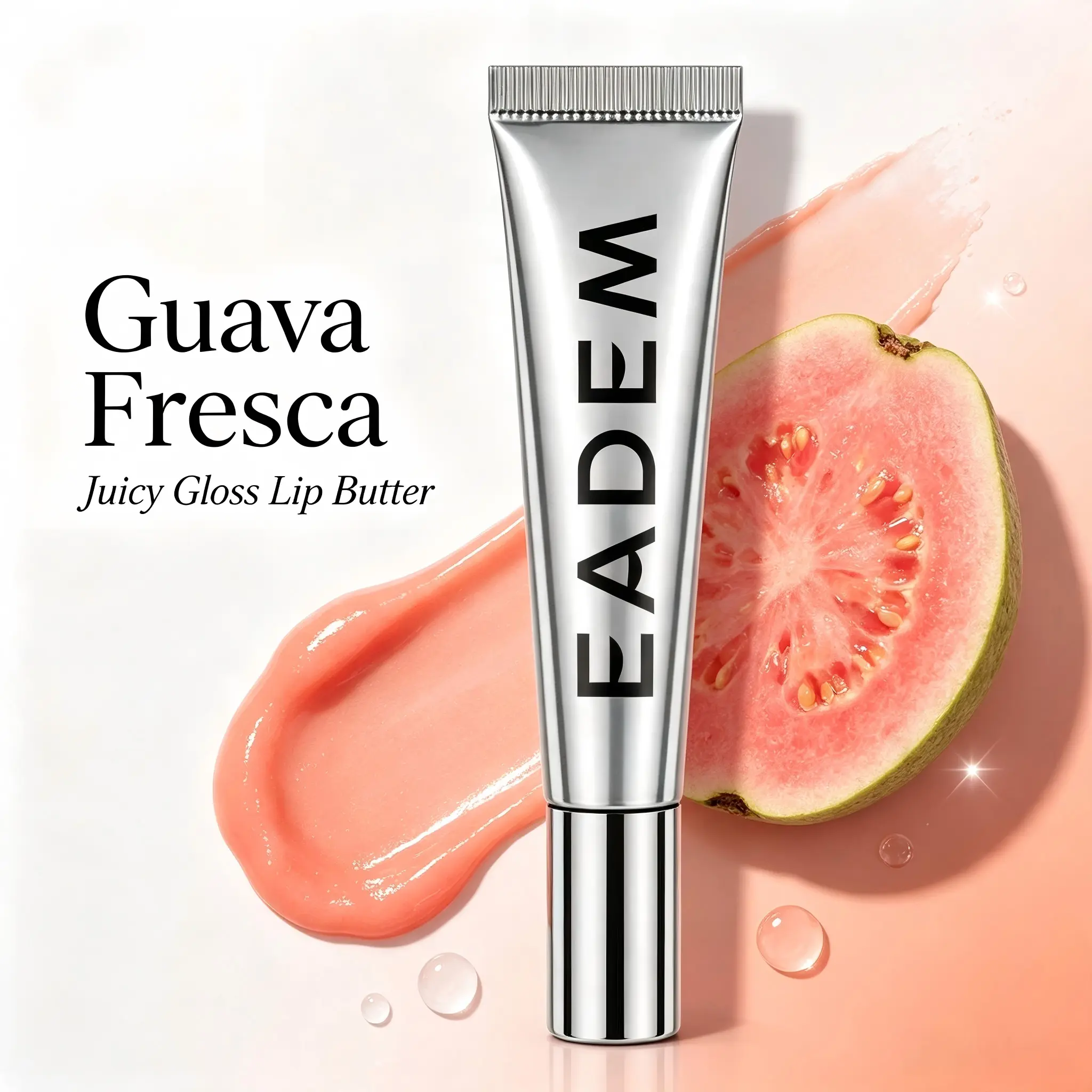 EADEM VEGAN GLASS GLOSS LIP BALM , Hydrating Lip Treatment Balm For Dry Cracked Lips, Long Lasting Moisturizing Shiny Lip Care