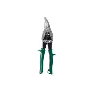 TOOLPRO Heavy Duty Aviation Snips, Right Cut with Green Grips, Hand Tools Cutting Hardware with Durable Blade