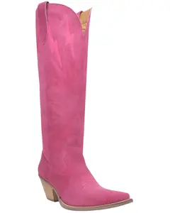 Dingo Women's Thunder Road Western Boot Snip Toe - Di597-Fuschia