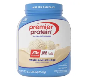 Premier Protein Whey  Protein Powder, Vanilla Milkshake, 30g Protein, 29 Servings