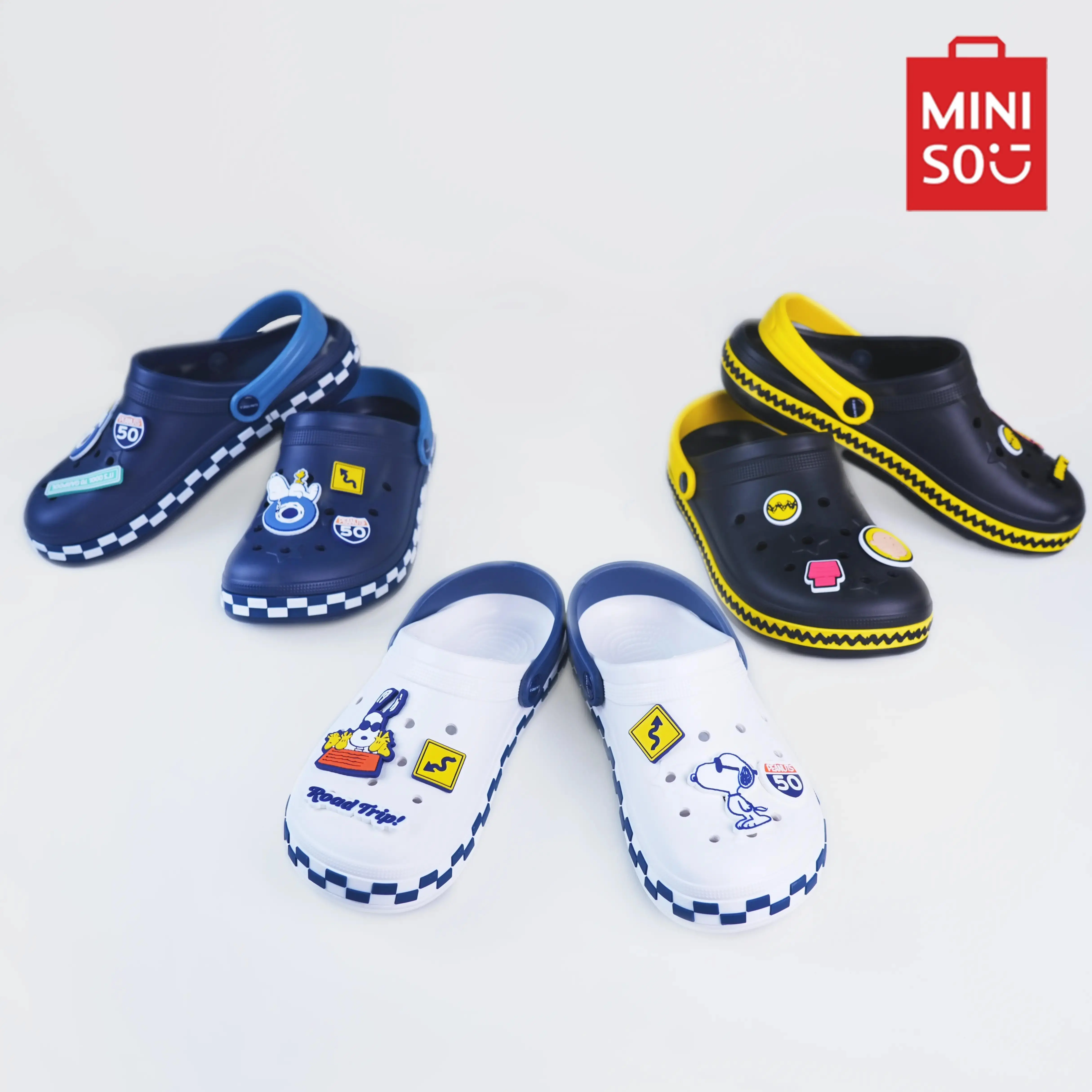 MINISO Snoopy Series Stylish Perforated Slippers, Soft Comfortable Non-slip Sole Casual House Slippers, Breathable Lightweight Slip-on Footwear, Cute Cartoon Style, Ideal For Home Bedroom Bathroom Summer Outdoor Daily Wear#Summervibes, Shoe, Women