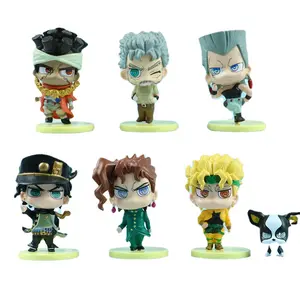 JoJo 7pcs Anime Figure Set - Jotaro, Dio, Kakyoin & More JoJo's Bizarre Adventure