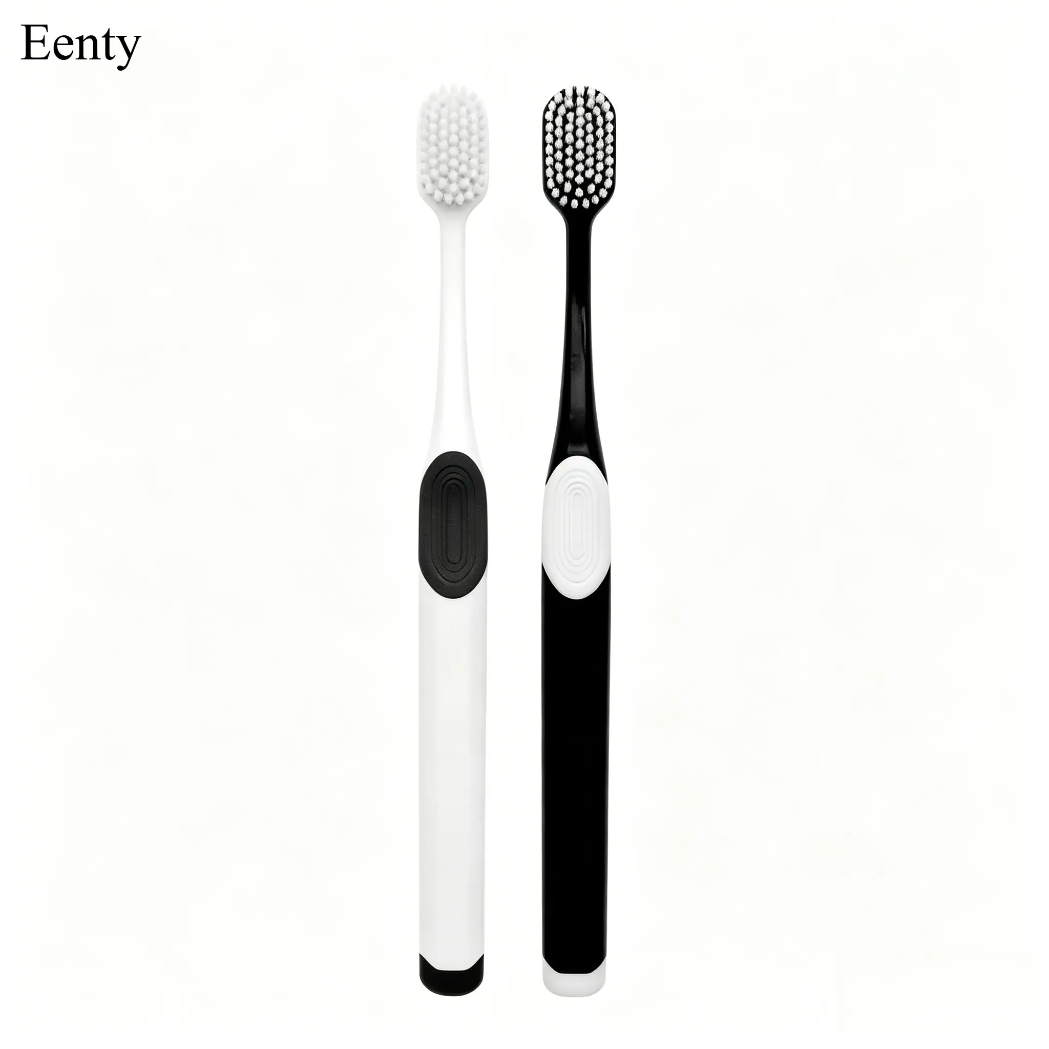 Eenty 2-Pack Oral Manual Toothbrushes for Adults - Wide Head, Ultra-Soft Nano Bristles, Gentle for Sensitive Gums, Ideal for Manual Use