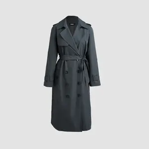 Cider [size 2-10] Collar Pocket Trench Coat With Belt