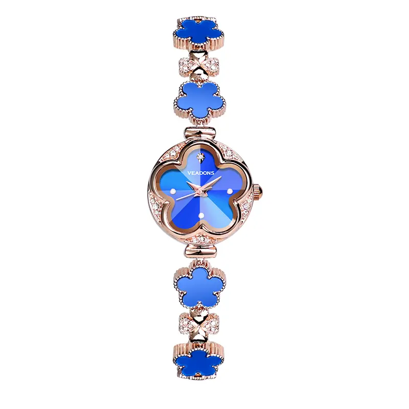 VEADONS Women's Wrist-Worn Fashion Quartz Watch - Jewelry-Infused Bracelet Watch, Dressy Design, Elegant Style, Suitable for Daily & Formal Outfits, Comes with Ring Gift Box, Fashion Quartz Watches