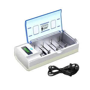 Multi-Size Fast Battery Charger by EBL 906, Supports C, D, AA, AAA & 9V All Types Of Reusable Rechargeable Batteries