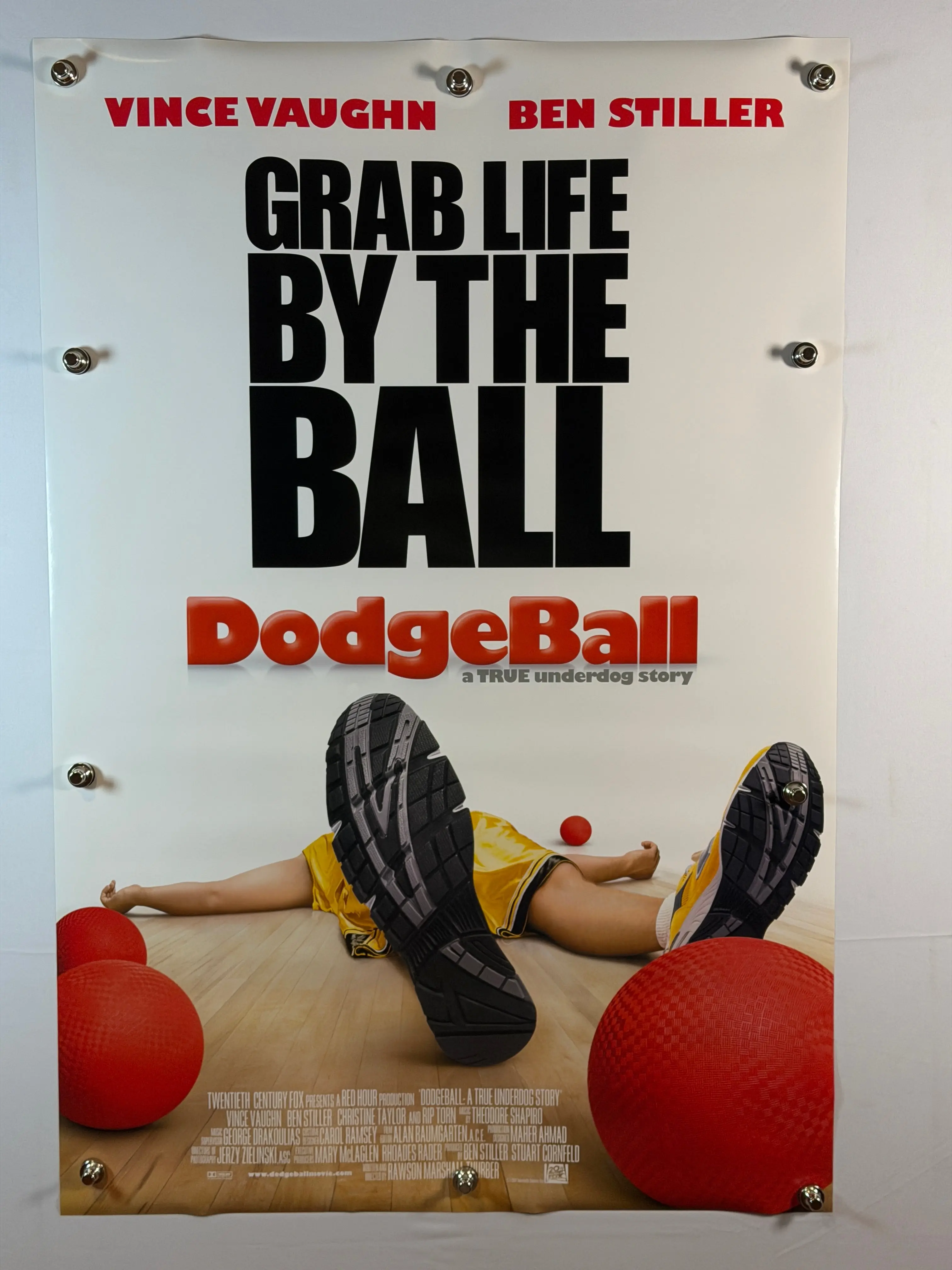 DODGEBALL: A TRUE UNDERDOG STORY 2004 Original Movie Poster 27x40 DS Rolled Vince Vaughn Ben Stiller